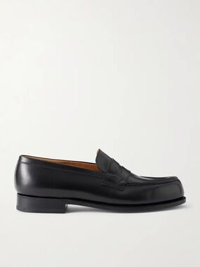 JM Weston 180 Loafer Size 7D UK (8 US) Box Black Calf